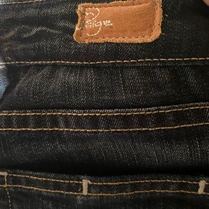 Laurel Canyon Low-rise Boot Cut Dark Jeans